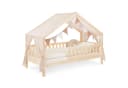 Ehrenkind Betthimmel für Hausbett Lille mit Wimpelkette Beige Bild 2