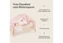 Ehrenkind Betthimmel Rosé für Hausbett Lille mit Wimpelkette Bild 3