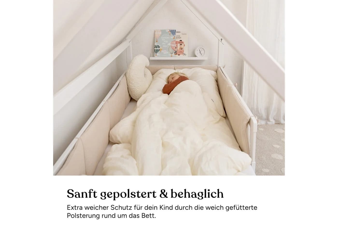 Ehrenkind Bettumrandung 4-tlg. Grün Bio-Baumwolle Waffelpiqué - Bild 4