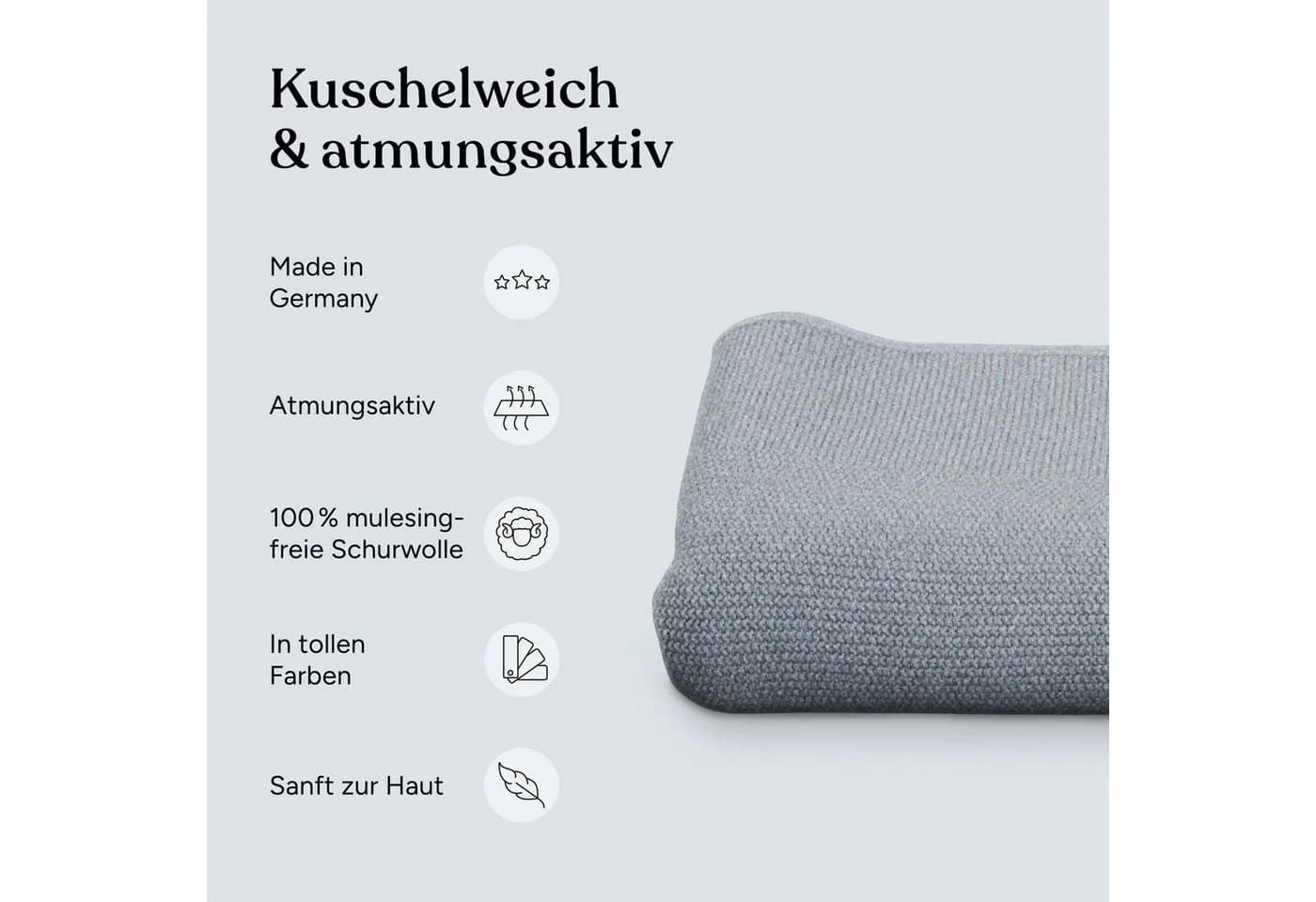 Ehrenkind Babydecke Bio-Lammwolle Beige Atmungsaktiv - Bild 3