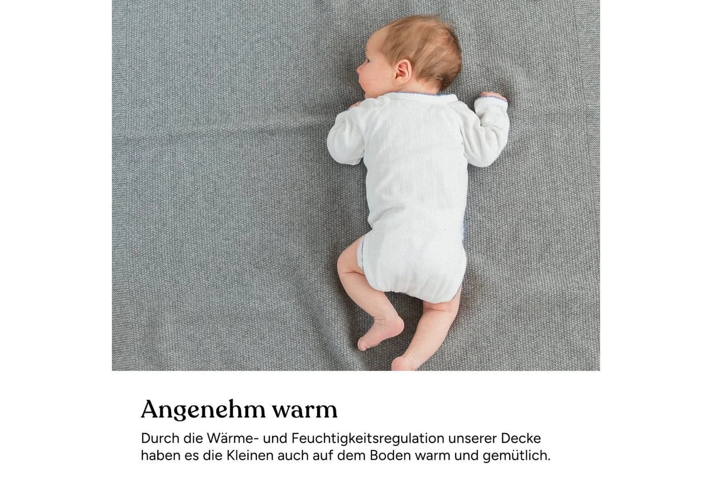 Ehrenkind Babydecke Bio-Lammwolle Beige Atmungsaktiv - Bild 4