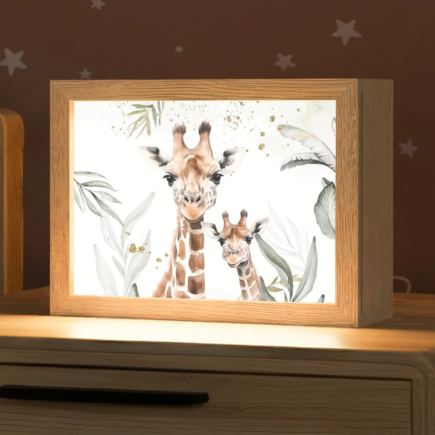 OnlyWow Nachttischlampe Lightbox Giraffe Dimmbar LED - Bild 2