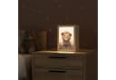 OnlyWow Nachttischlampe Lightbox Löwe Dimmbar LED Holzrahmen Bild 1