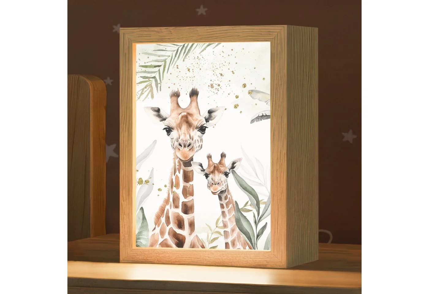 OnlyWow Nachttischlampe Lightbox Giraffe Dimmbar LED - Bild 2