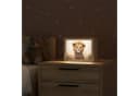 OnlyWow Nachttischlampe Lightbox Löwe Dimmbar LED Holzrahmen Bild 1