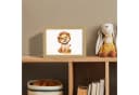 OnlyWow Nachttischlampe Lightbox Löwe Dimmbar LED Nachtlicht Kinderzimmer Bild 4