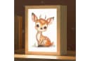 OnlyWow Nachttischlampe Lightbox Hirsche Dimmbar LED Kinderzimmer Bild 2