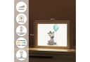 OnlyWow Nachttischlampe Lightbox Zebra Blau Dimmbar LED Bild 3