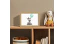 OnlyWow Nachttischlampe Lightbox Zebra Blau Dimmbar LED Bild 4