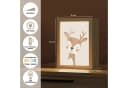OnlyWow Nachttischlampe Lightbox Hirsche Beige Dimmbar LED Bild 3