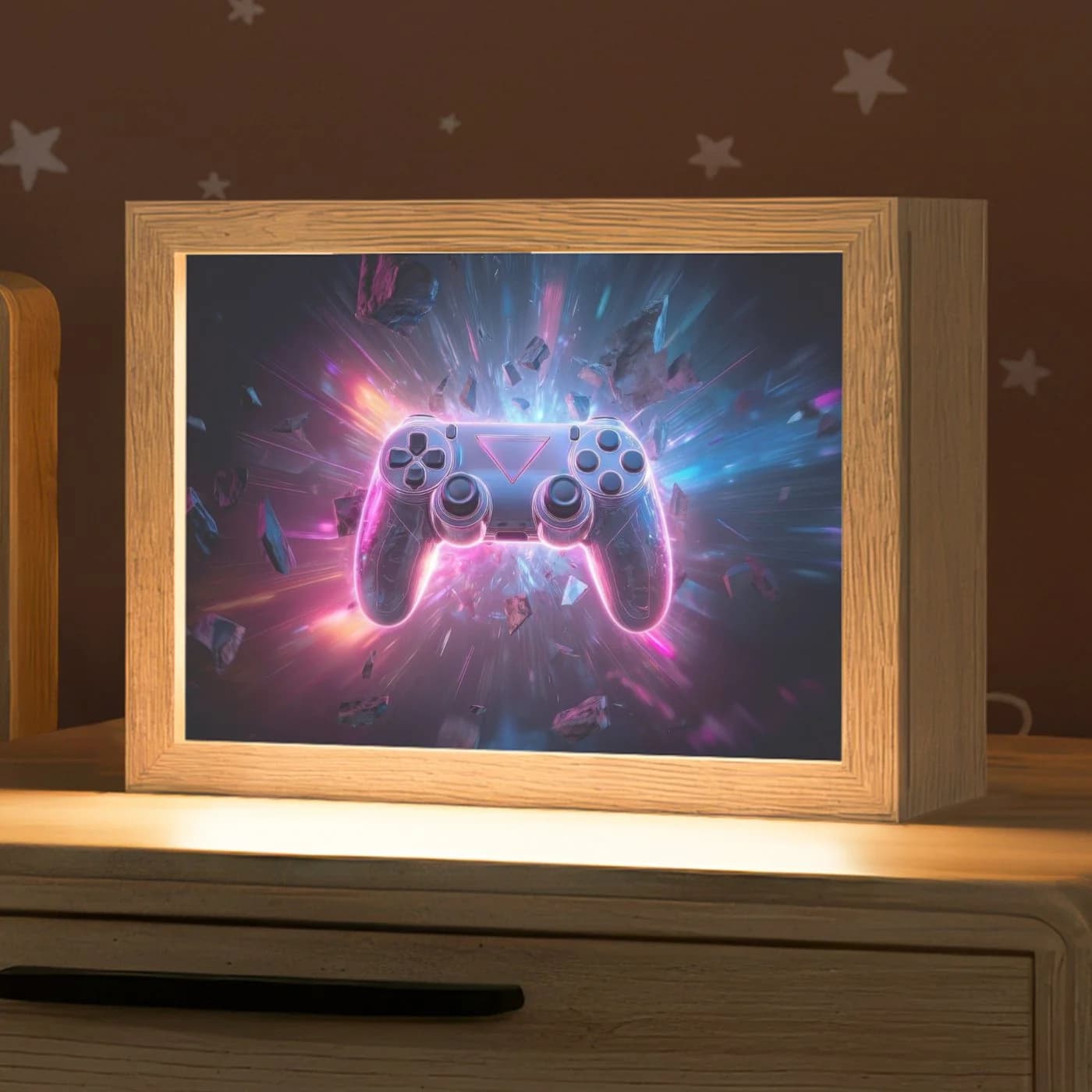 OnlyWow Nachttischlampe Lightbox Controller Neon LED Dimmbar - Bild 2
