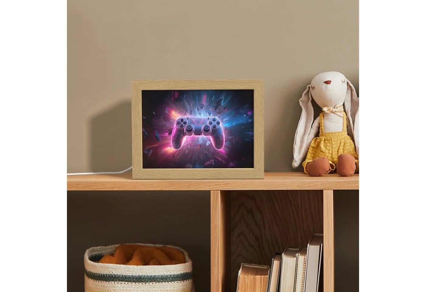 OnlyWow Nachttischlampe Lightbox Controller Neon LED Dimmbar - Bild 4