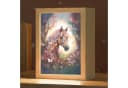 OnlyWow Nachttischlampe Lightbox Pferd Natur Blumen Schmetterlinge Wald Bild 2