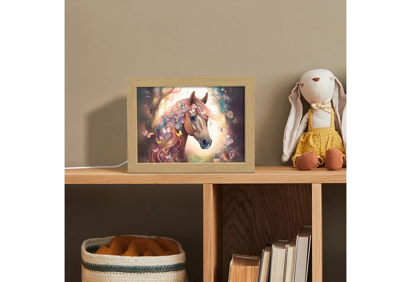 OnlyWow Nachttischlampe Lightbox Pferd Dimmbar LED - Bild 4