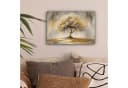 OneMillionCanvasses® Leinwandbild Abstrakter Baum Gold Schwarz 30x20 cm Bild 1