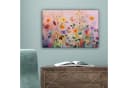 OneMillionCanvasses® Leinwandbild Blumen Abstrakt Farbenfroh Wanddekoration Bild 5