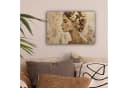 OneMillionCanvasses® Leinwandbild Frau Gold Abstrakt Textur Bild 1