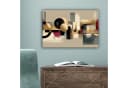 OneMillionCanvasses® Leinwandbild Abstrakt Beige Schwarz Gold Rot Bild 5