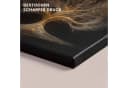 OneMillionCanvasses® Leinwandbild Abstrakter Baum Schwarz Gold Bild 3