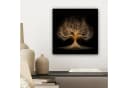 OneMillionCanvasses® Leinwandbild Abstrakter Baum Schwarz Gold Bild 4