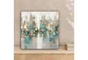 OneMillionCanvasses® Leinwandbild Abstrakt Gold Skyline Bild 1