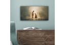 OneMillionCanvasses® Leinwandbild Panorama Jesus Kniend Beige Bild 5