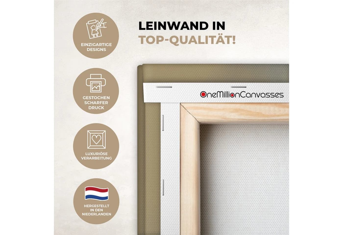 OneMillionCanvasses® Leinwandbild Panorama Jesus mit Lamm goldene Landschaft - Bild 3