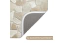 OnlyWow Badematte Mosaik Beige Rutschfest Polyester Bild 3