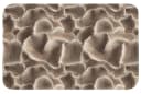 OnlyWow Badematte Fächerform Beige Polyester Rutschfest Bild 2