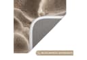 OnlyWow Badematte Fächerform Beige Polyester Rutschfest Bild 3