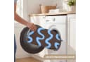 OnlyWow Badematte Sich windende Linien Blau Braun Minimalistisch Bild 5