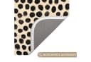 OnlyWow Badematte Polka dots Schwarz Beige Rutschfest Bild 3