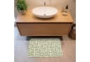 OnlyWow Badematte Grafik Grün Memory-Foam Rutschfest Bild 1