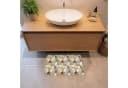 OnlyWow Badematte Mosaik Marmor Gold Rutschfest Bild 1