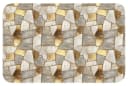 OnlyWow Badematte Mosaik Marmor Gold Rutschfest Bild 2