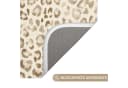 OnlyWow Badematte Leopard Klassisch Beige Rutschfest Bild 3