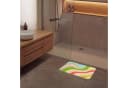 OnlyWow Badematte Linien Pastelltöne Rutschfest Polyester Bild 4