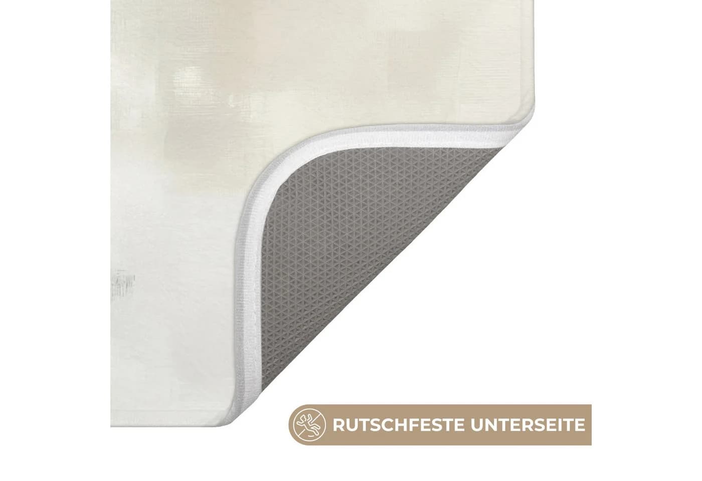 OnlyWow Badematte Wabi sabi Beige Rutschfest Memory-Foam - Bild 3