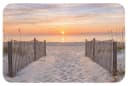 OnlyWow Badematte Sonnenuntergang Strand Polyester Rutschfest Bild 2