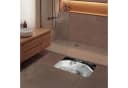 OnlyWow Badematte Schwarz/Weiß Glitzer Rutschfest Memory-Foam Bild 4