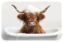 OnlyWow Badematte Schottischer Highlander Rutschfest Polyester Bild 2