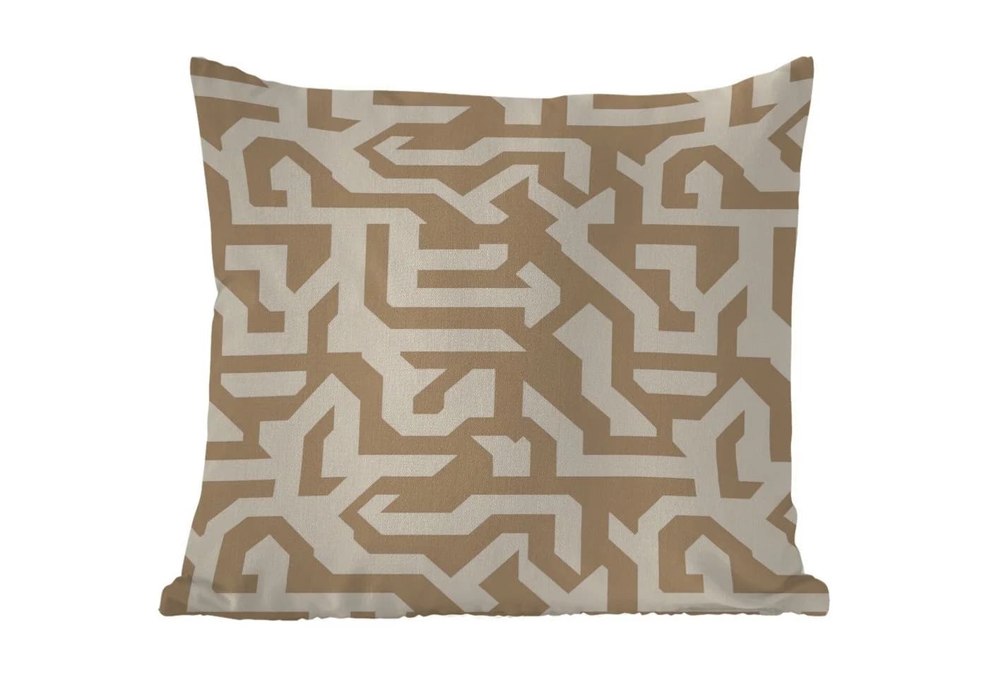 MuchoWow Dekokissen Modern Abstrakt Beige 40x40 cm Outdoor - Bild 5
