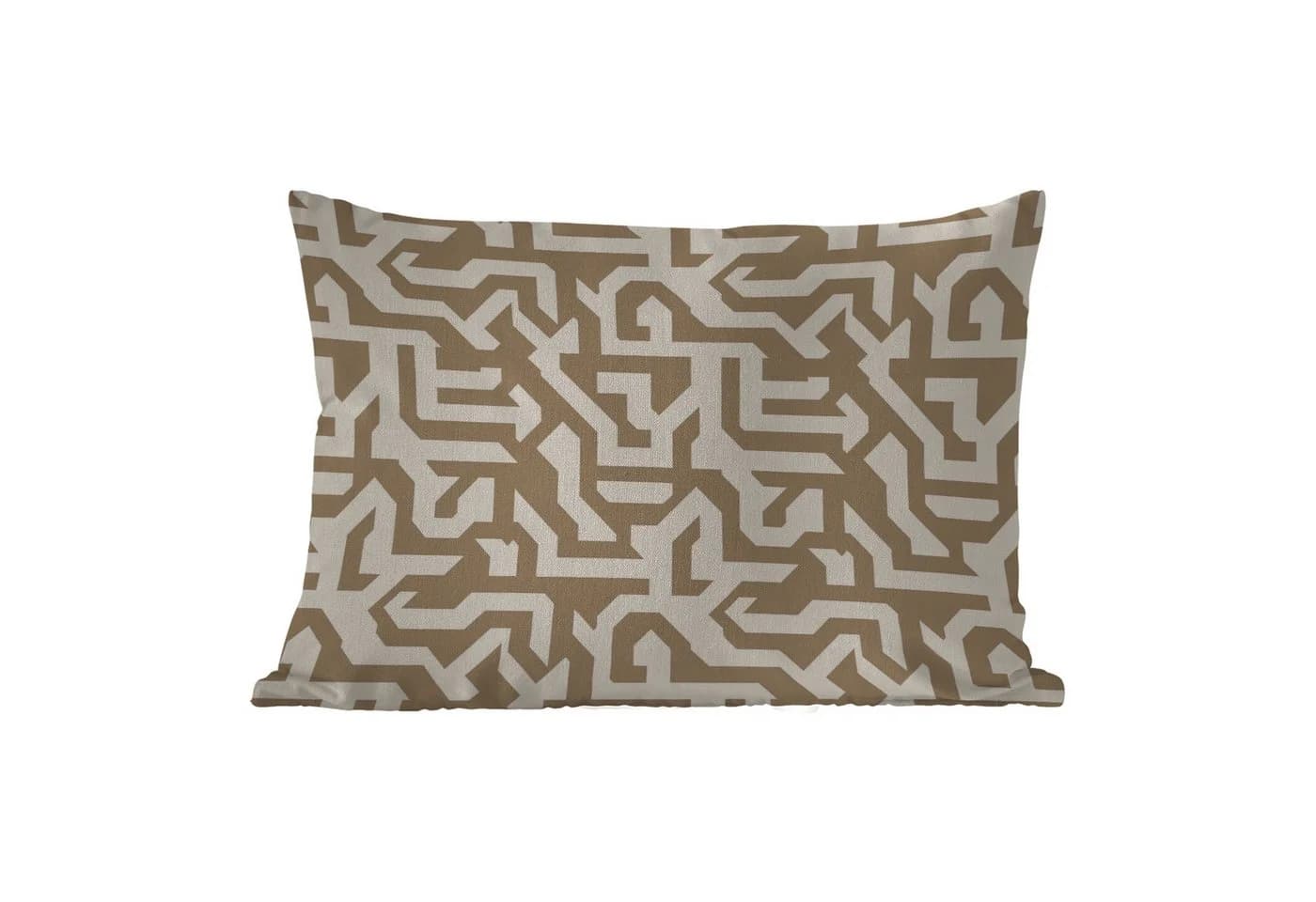 MuchoWow Dekokissen Modern Abstrakt Beige Outdoor - Bild 2