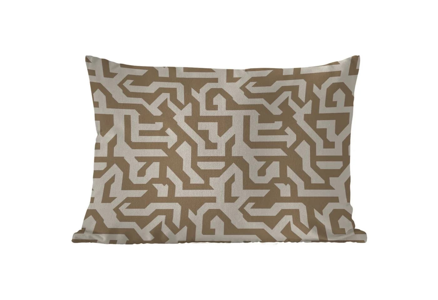 MuchoWow Dekokissen Modern Abstrakt Beige Outdoor - Bild 5
