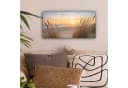 OneMillionCanvasses Leinwandbild Panorama Sonnenuntergang Dünen Meer 40x20 cm Bild 1