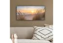 OneMillionCanvasses Leinwandbild Panorama Sonnenuntergang Dünen Meer 40x20 cm Bild 4