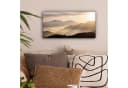 OneMillionCanvasses® Leinwandbild Panorama Berge Nebel Sonnenstrahlen Bild 1