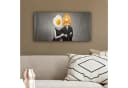 OneMillionCanvasses® Leinwandbild Panorama Frühstück Ehepaar Bunt Bild 4