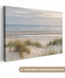 OneMillionCanvasses® Leinwandbild Sandstrand Panorama 30x20 cm Bild 2
