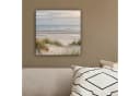 OneMillionCanvasses® Leinwandbild Sandstrand Bewölkt Dünen Bild 4